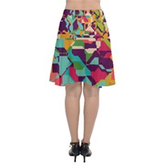 Chiffon Wrap Front Skirt 