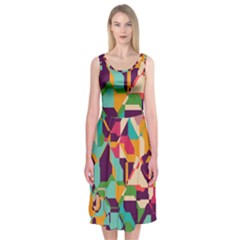 Retro chaos                                                                      Midi Sleeveless Dress from ArtsNow.com