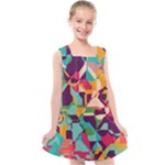 Retro chaos                                                                    Kids  Cross Back Dress