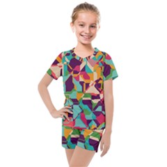 Kids  Mesh T-Shirt and Shorts Set 