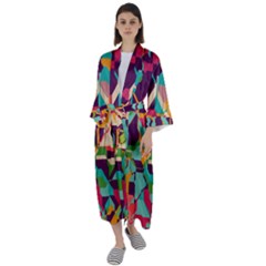 Maxi Satin Kimono 