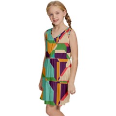 Kids  Sleeveless Tiered Mini Dress 