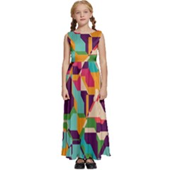 Kids  Satin Sleeveless Maxi Dress 