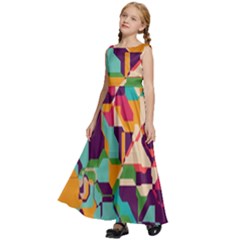 Kids  Satin Sleeveless Maxi Dress 