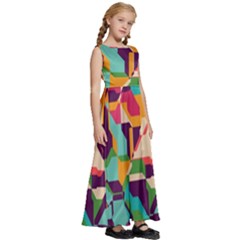 Kids  Satin Sleeveless Maxi Dress 