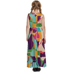 Kids  Satin Sleeveless Maxi Dress 