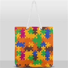 Full Print Rope Handle Tote (Large) 