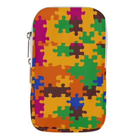 Retro colors puzzle pieces                                                                     Waist Pouch (Large) from ArtsNow.com