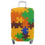 Retro colors puzzle pieces                                                                    Luggage Cover (Medium)