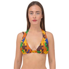 Double Strap Halter Bikini Top 