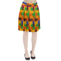 Retro colors puzzle pieces                                                                    Pleated Skirt from ArtsNow.com