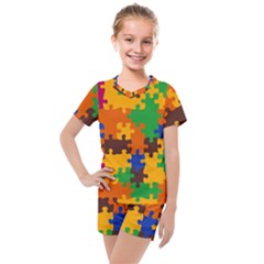 Kids  Mesh T-Shirt and Shorts Set 