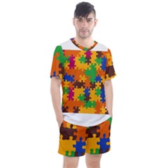 Men s Mesh T-Shirt and Shorts Set 