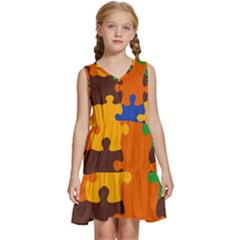 Kids  Sleeveless Tiered Mini Dress 