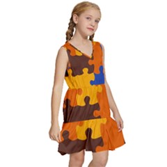 Kids  Sleeveless Tiered Mini Dress 