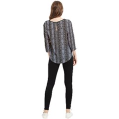 Chiffon Quarter Sleeve Blouse 