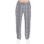 GrayPowderOrchid faded Velvet Drawstring Pants