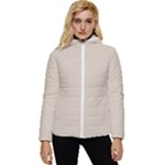 Beige Gradient Women s Hooded Quilted Jacket