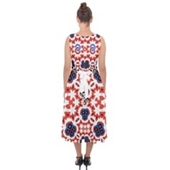 Midi Tie-Back Chiffon Dress 