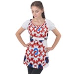 IM Fourth Dimension ADKPS Puff Sleeve Tunic Top