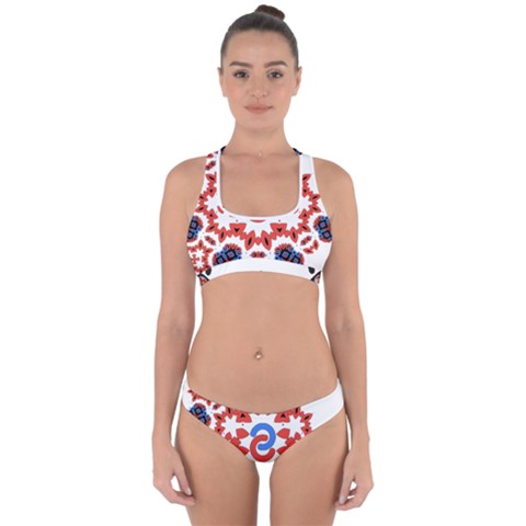 IM Fourth Dimension ADKPS Cross Back Hipster Bikini Set from ArtsNow.com