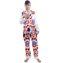 Men s Long Sleeve Satin Pajamas Set 