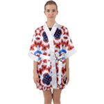 IM Fourth Dimension ADKPS Half Sleeve Satin Kimono 