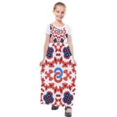 Kids  Short Sleeve Maxi Dress 