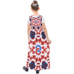 Kids  Short Sleeve Maxi Dress 