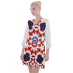 IM Fourth Dimension ADKPS Open Neck Shift Dress