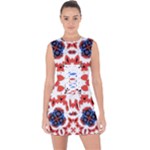 IM Fourth Dimension ADKPS Lace Up Front Bodycon Dress