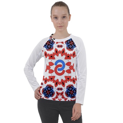 IM Fourth Dimension ADKPS Women s Long Sleeve Raglan Tee from ArtsNow.com