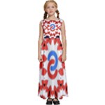 IM Fourth Dimension ADKPS Kids  Satin Sleeveless Maxi Dress