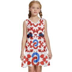 Kids  Sleeveless Tiered Mini Dress 