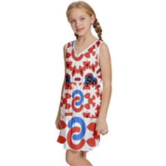 Kids  Sleeveless Tiered Mini Dress 