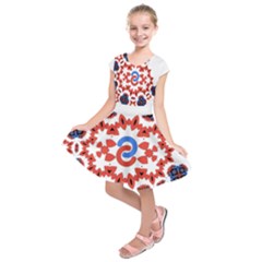 Kids  Short Sleeve Dress 