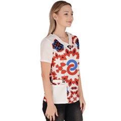 Women s V-Neck Scrub Top 