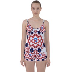 Tie Front Two Piece Tankini 