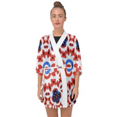 Half Sleeve Chiffon Kimono 