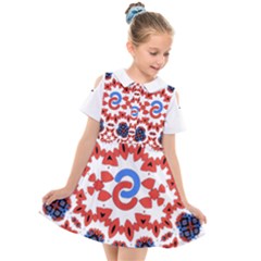 Kids  Short Sleeve Shirt Dress 