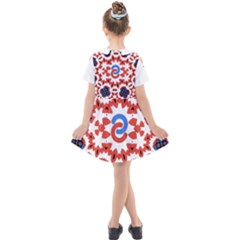 Kids  Short Sleeve Shirt Dress 