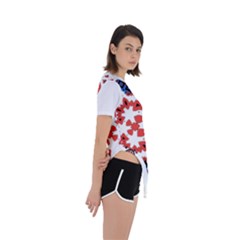 Asymmetrical Short Sleeve Sports T-Shirt 