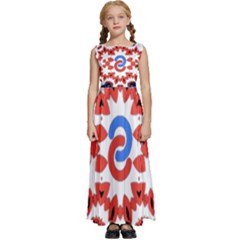 Kids  Satin Sleeveless Maxi Dress 