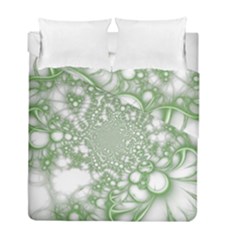 Green Abstract Fractal Background Texture Duvet Cover Double Side (Full/ Double Size) from ArtsNow.com