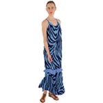 zebra 3 Cami Maxi Ruffle Chiffon Dress