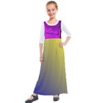 Kids  Quarter Sleeve Maxi Dress printed