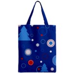 Christmas Pattern Tree Design Zipper Classic Tote Bag