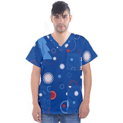 Men s V-Neck Scrub Top 