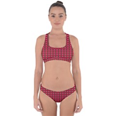 Snowflake Christmas Tree Pattern Cross Back Hipster Bikini Set from ArtsNow.com