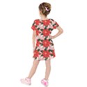 Kids  Short Sleeve Velvet Dress 